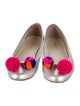 Sophia Webster Leather Pom-Pom Embellishments Ballet Flats