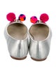 Sophia Webster Leather Pom-Pom Embellishments Ballet Flats