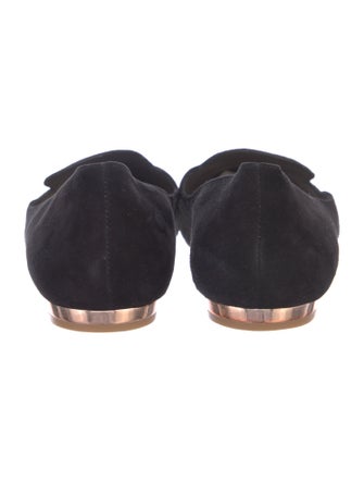 Sophia Webster Suede Embroidered Accent Flats