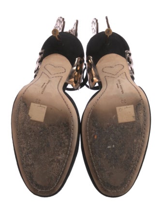 Sophia Webster Suede Cutout Accent D'Orsay Pumps