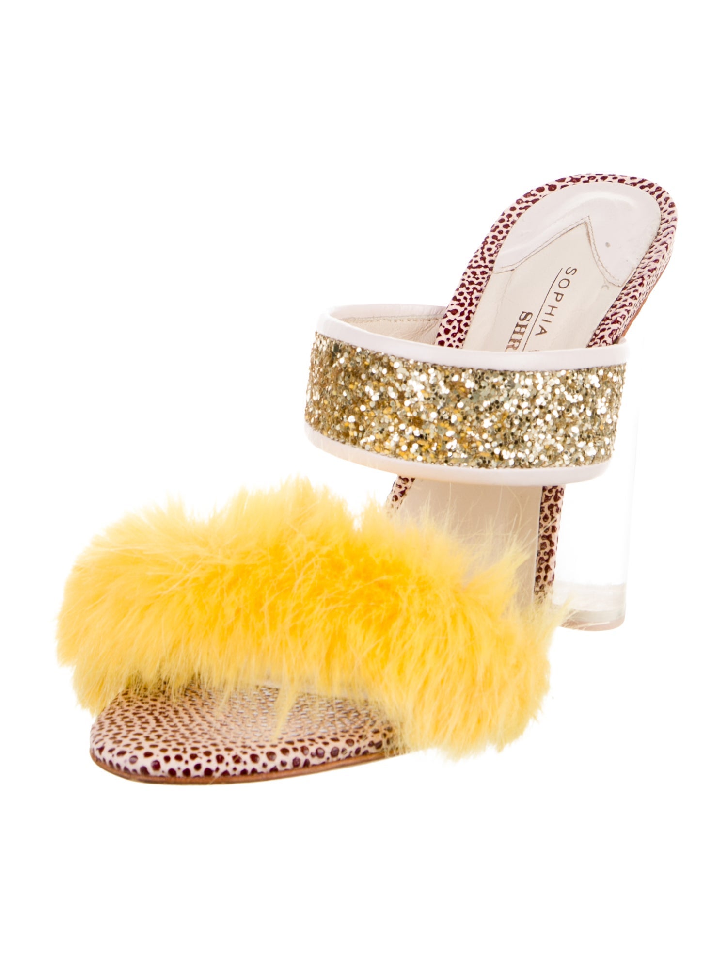 Sophia Webster Glitter Colorblock Pattern Sandals