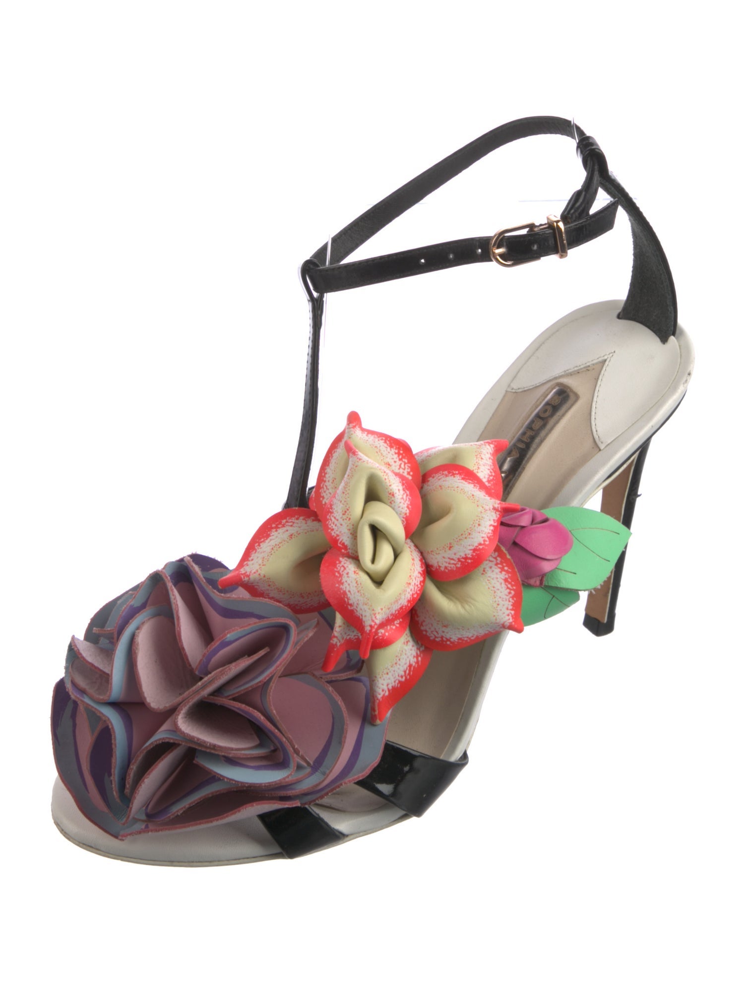 Sophia Webster Patent Leather T-Strap Sandals