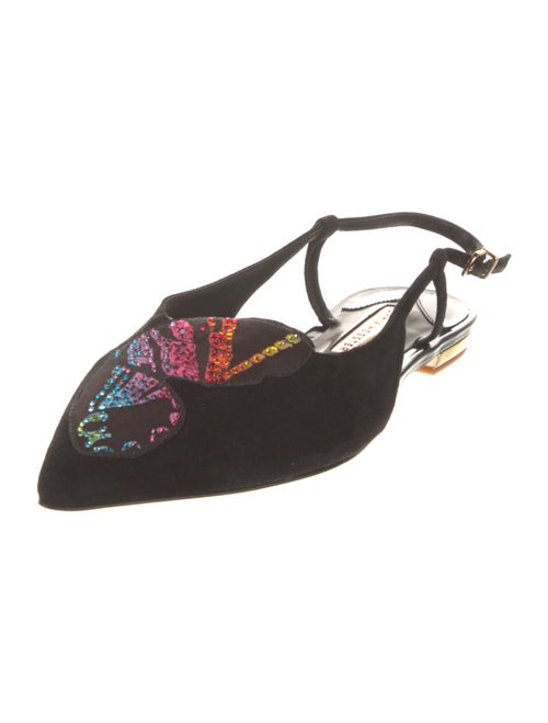 Sophia Webster Suede Slingback Flats