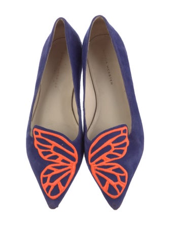 Sophia Webster Suede Graphic Print Flats