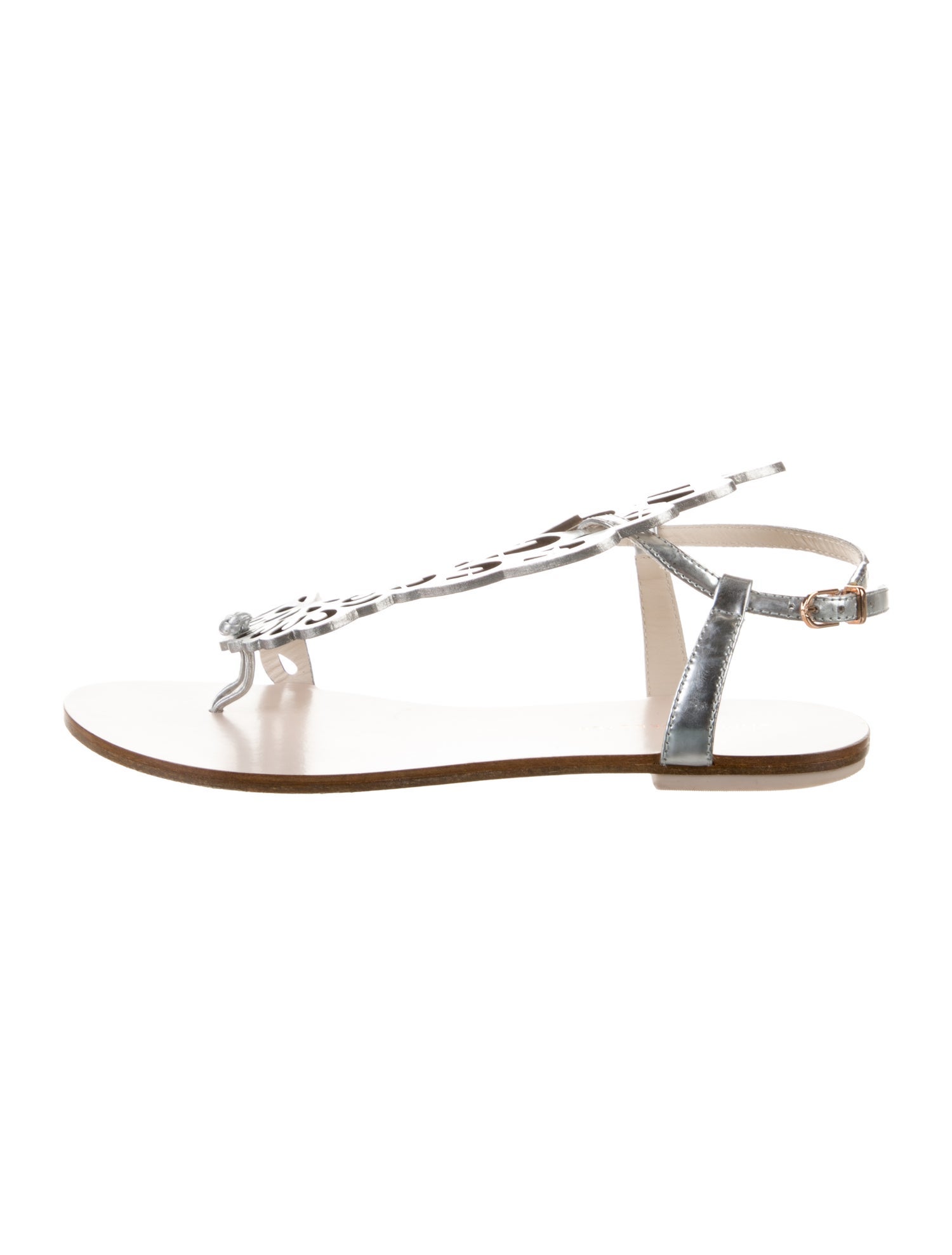 Sophia Webster Leather Slingback Sandals
