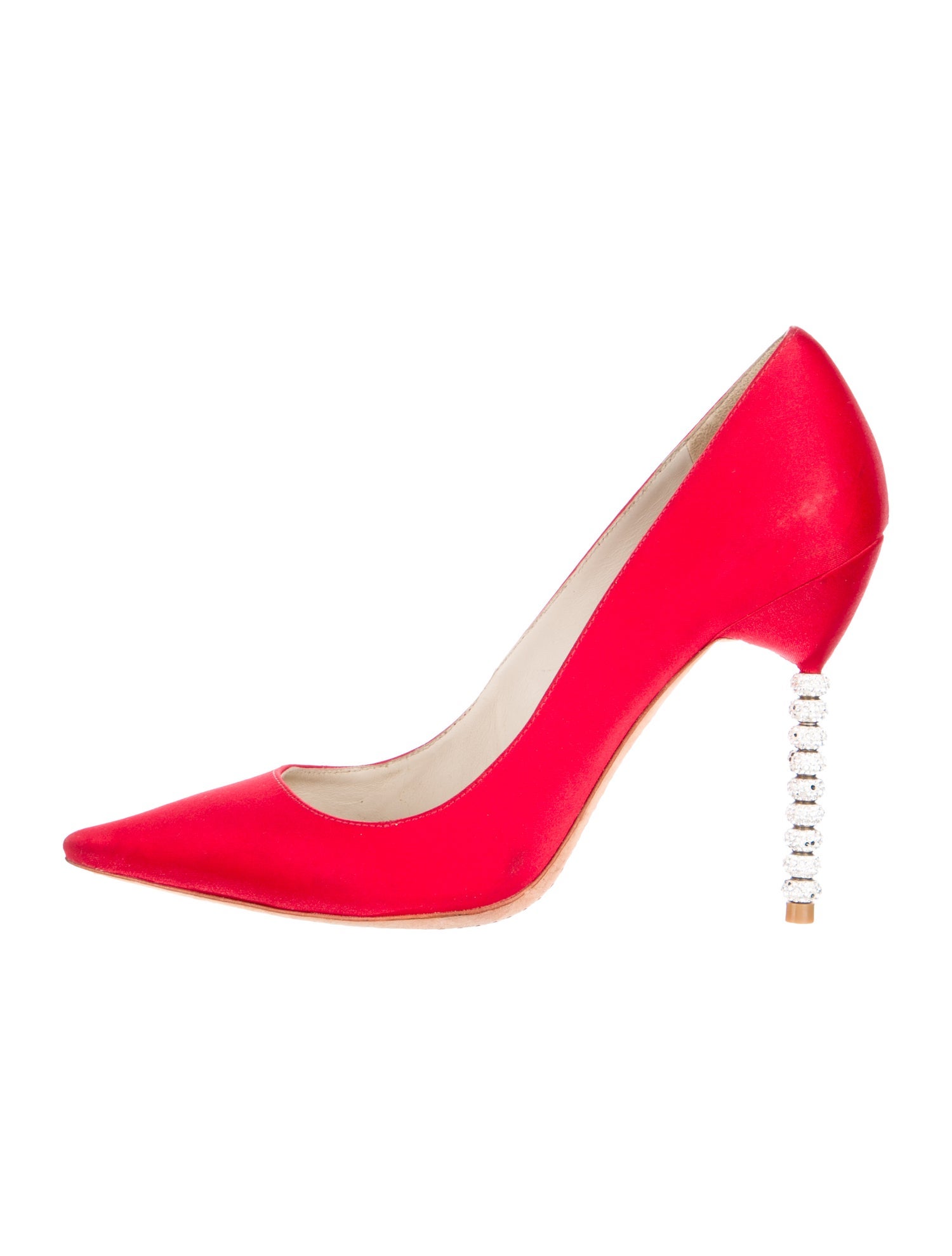 Sophia Webster Satin Crystal Embellishments Pumps