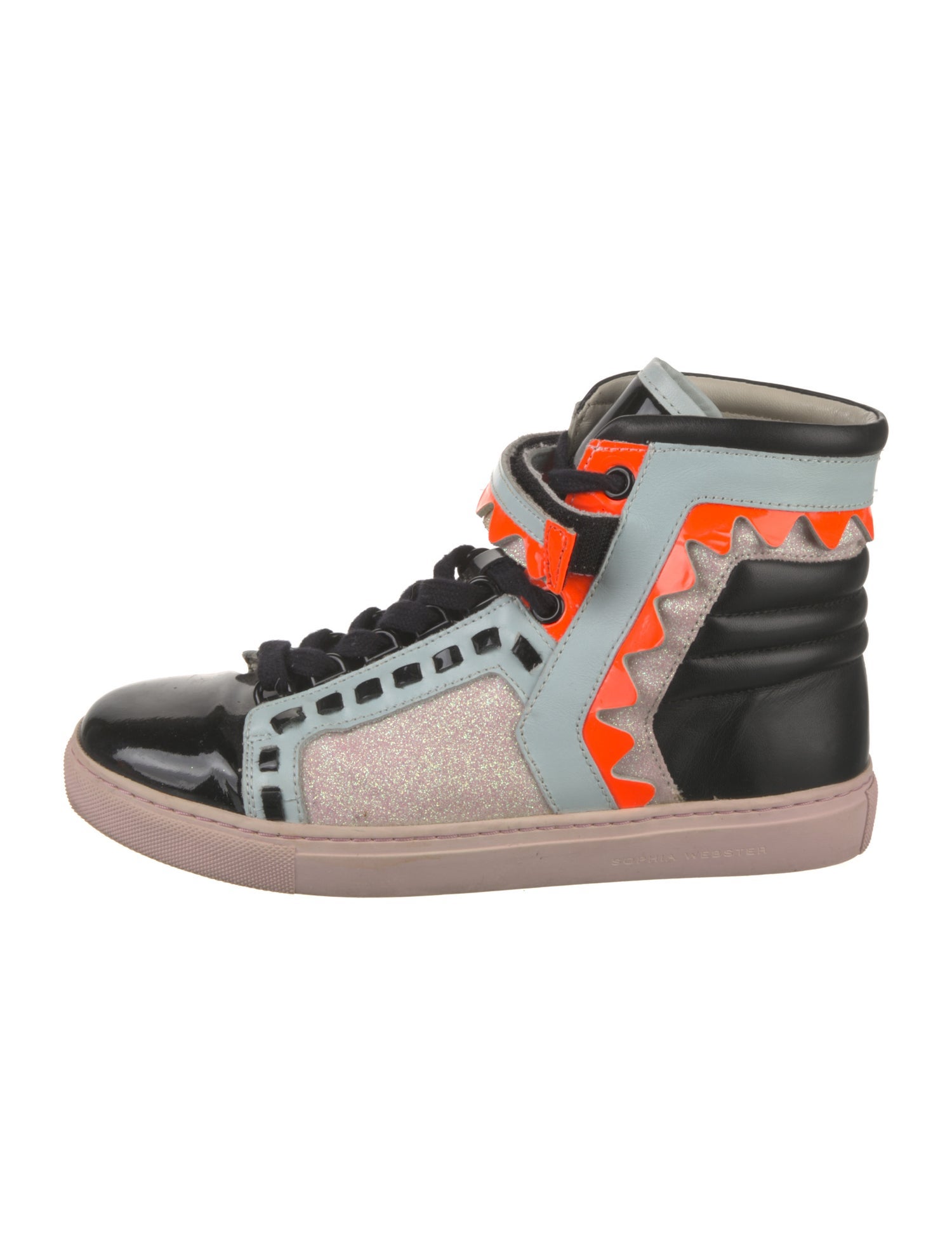 Sophia Webster Patent Leather Printed Sneakers