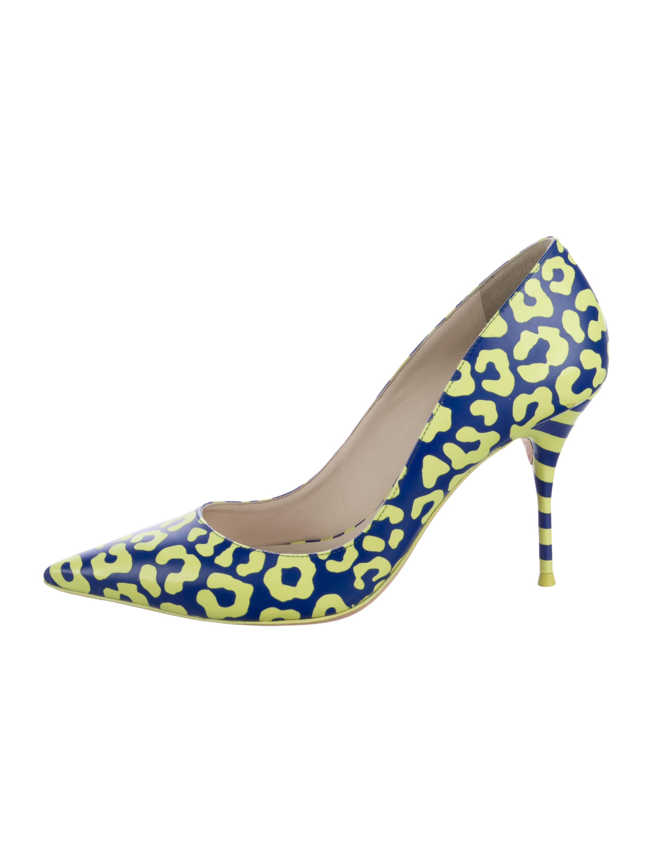 Sophia Webster Patent Leather Animal Print Pumps