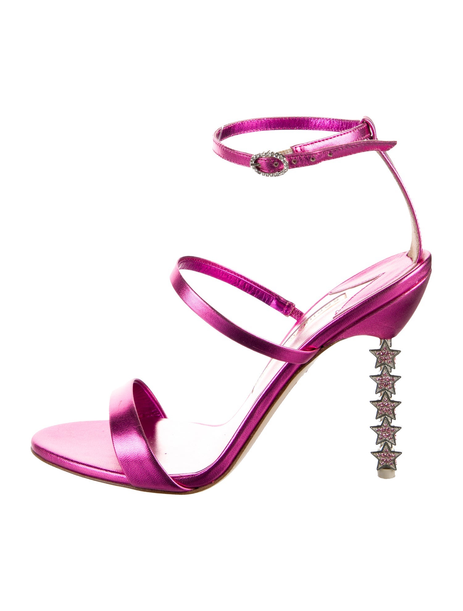 Sophia Webster Leather Crystal Embellishments Sandals