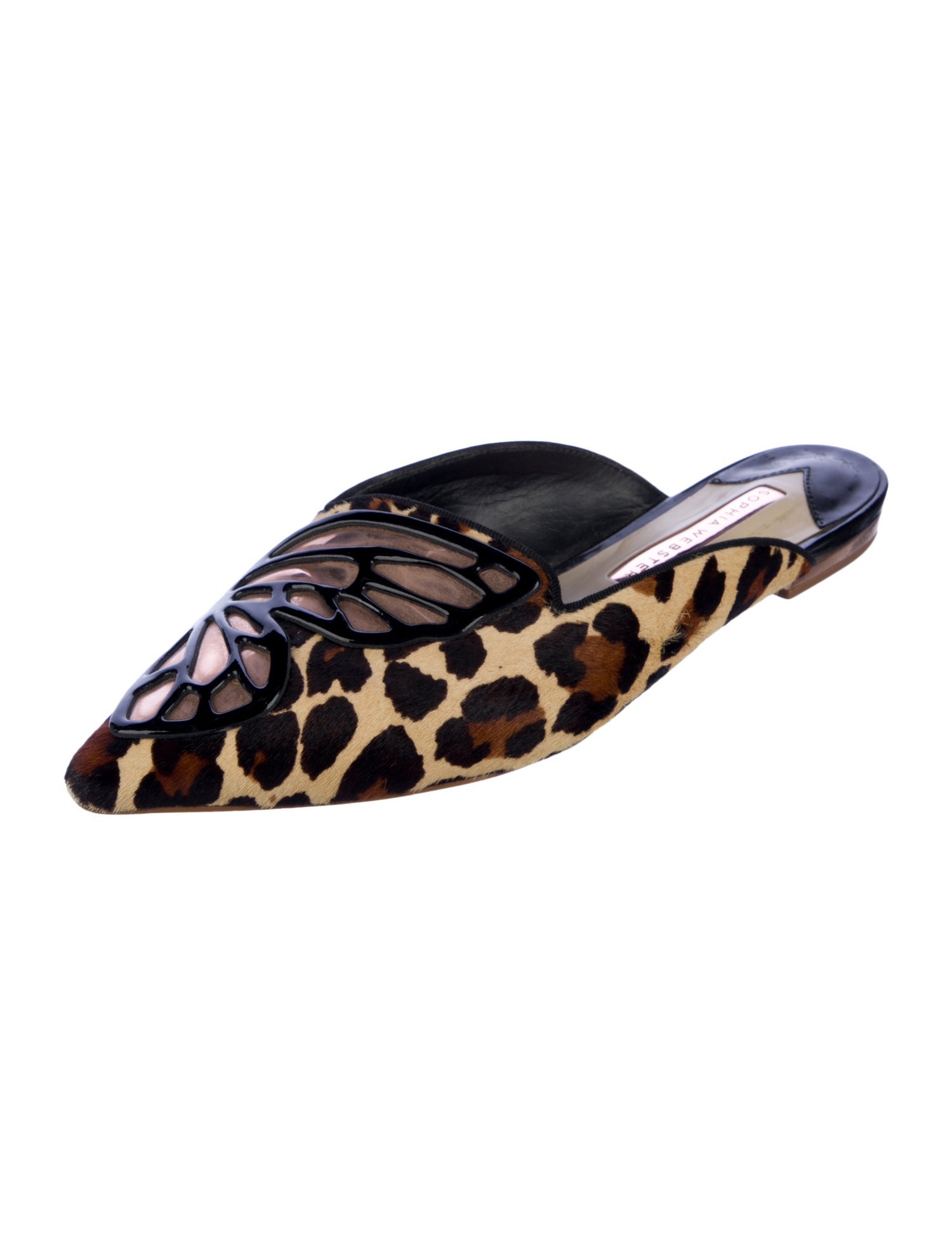 Sophia Webster Ponyhair Animal Print Mules