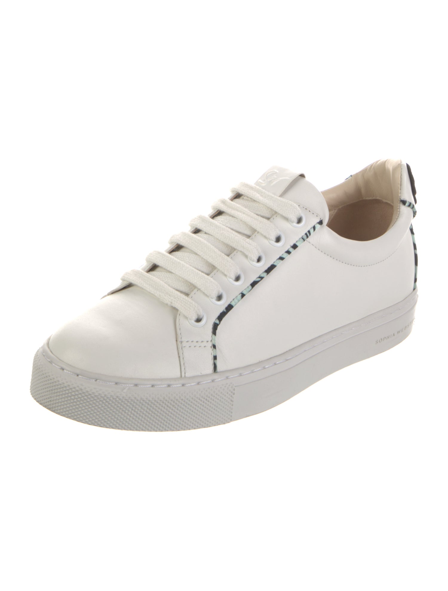 Sophia Webster Leather Embroidered Accent Sneakers