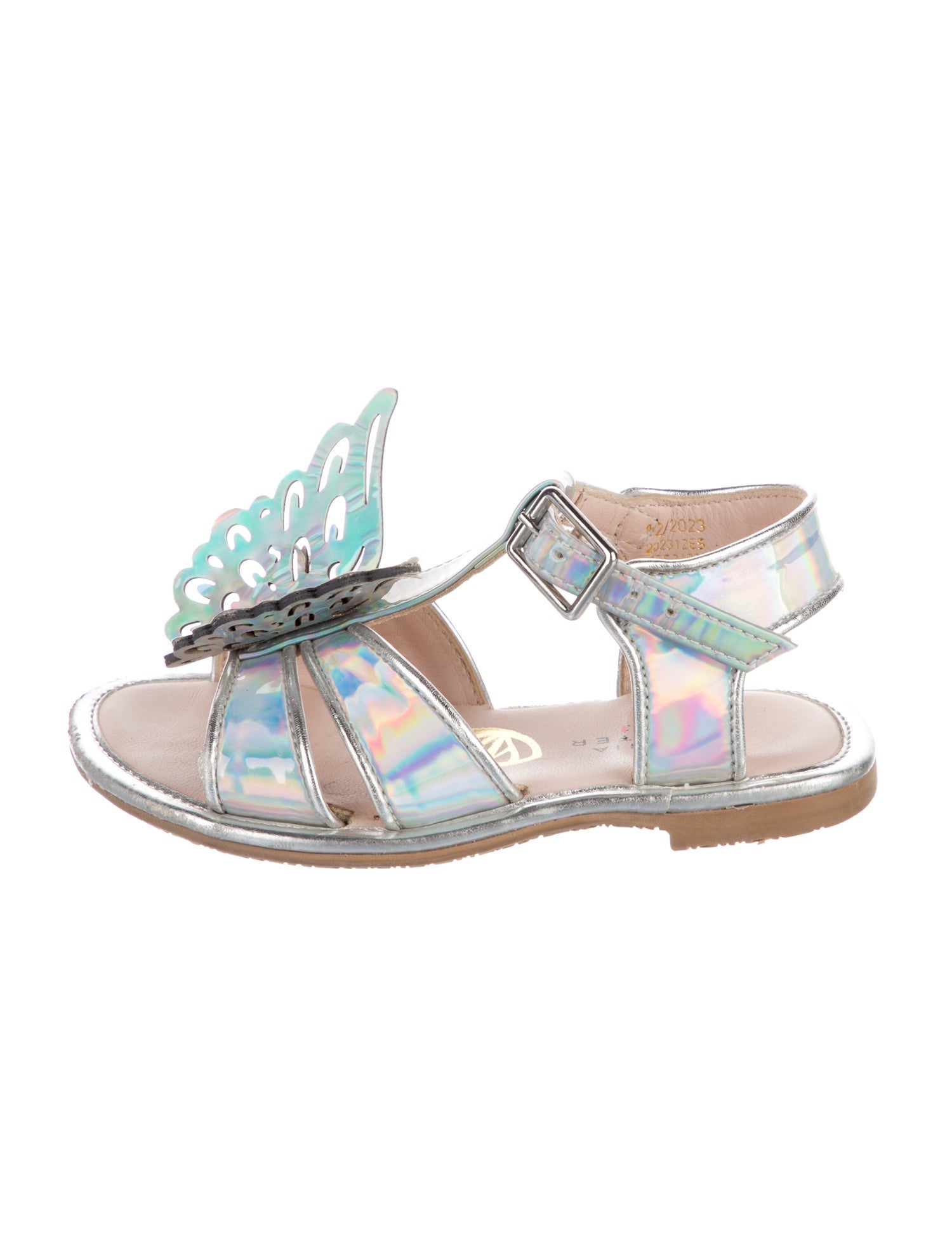 Sophia Webster Toddler Girls' Patent Leather Lasercut Sandals