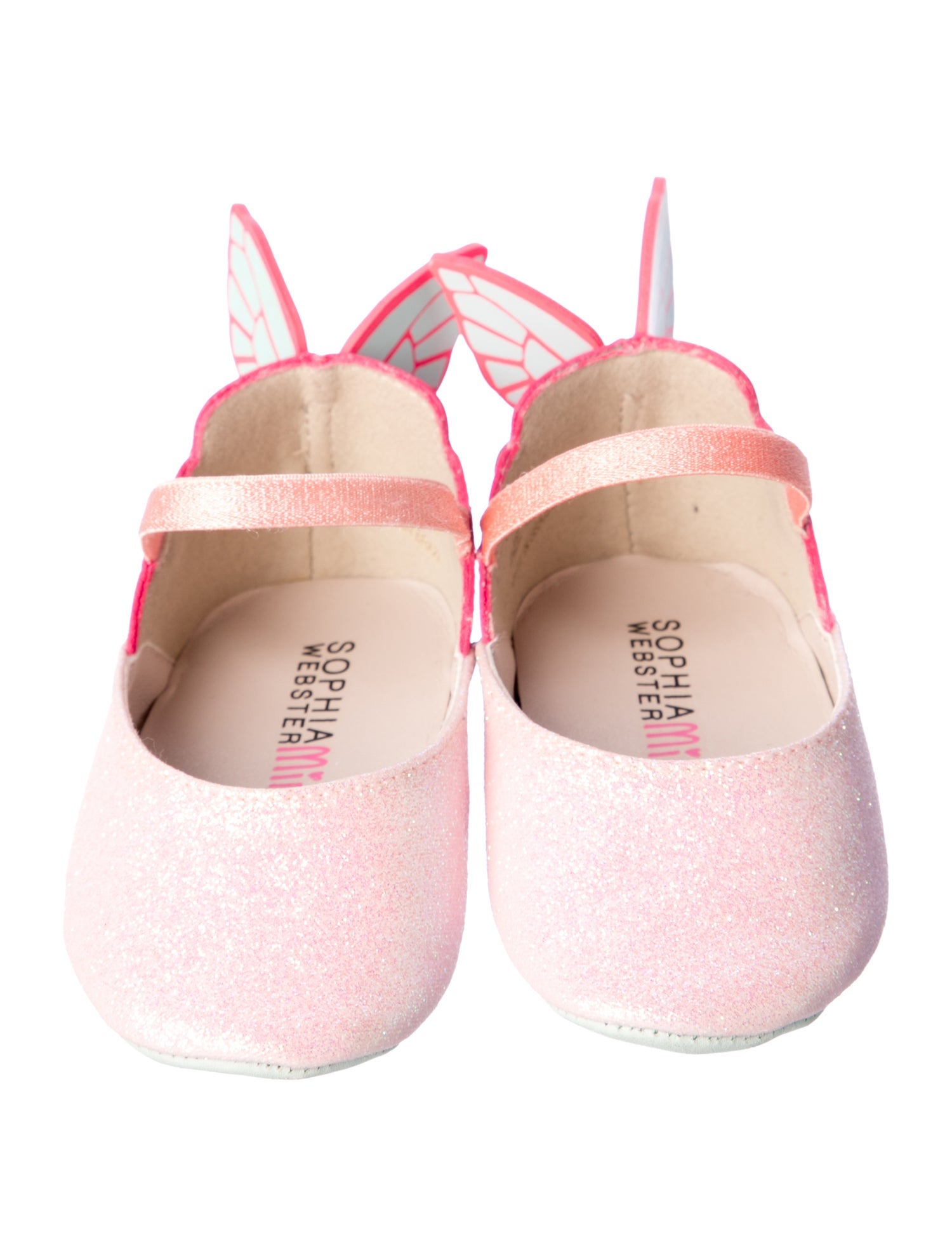 Sophia Webster Girls Infant Glitter Ballet Flats