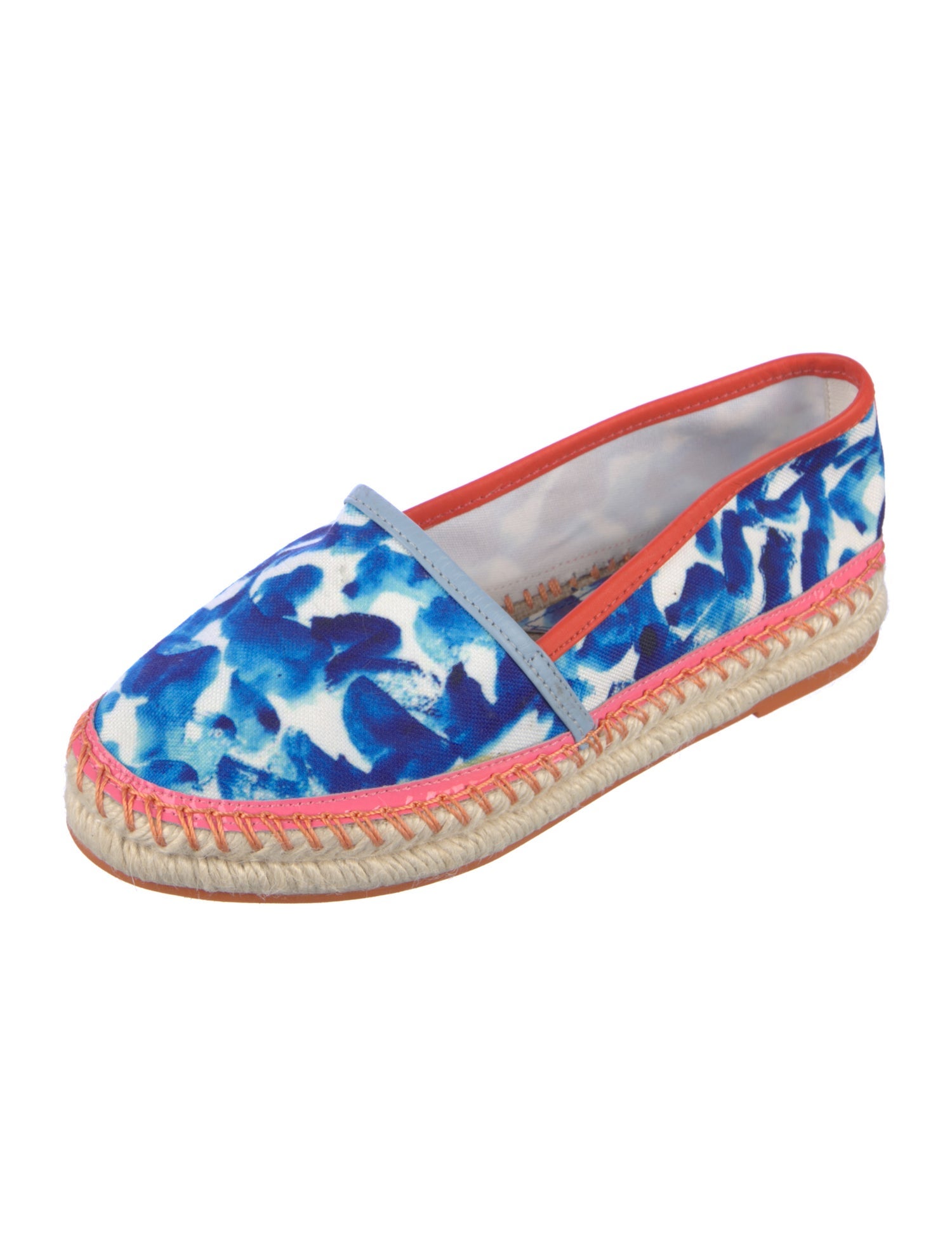 Sophia Webster Canvas Printed Espadrilles