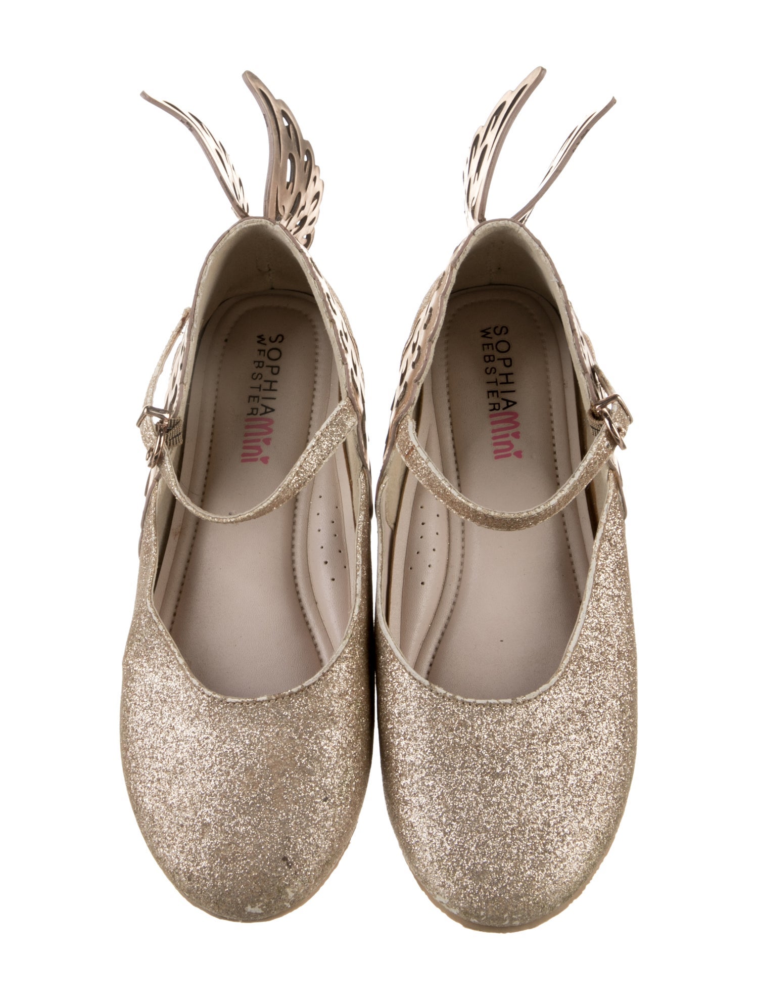 Sophia Webster Girls' Glitter Accent Ballet Flat Shoes