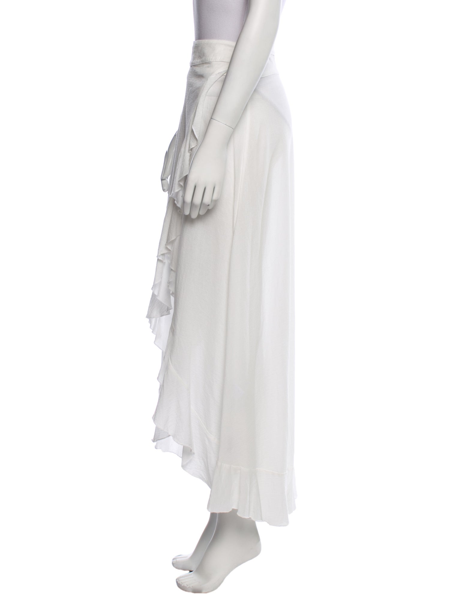 9seed Ruffle Embellishment Midi Length Skirt