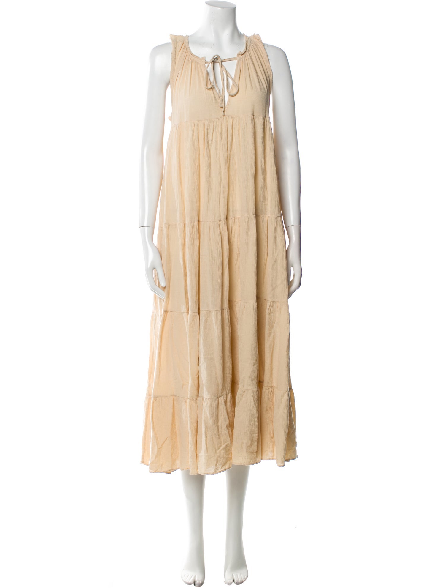 9seed Tie Neck Long Dress