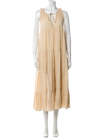 9seed Dresses Tie Neck Long Dress S