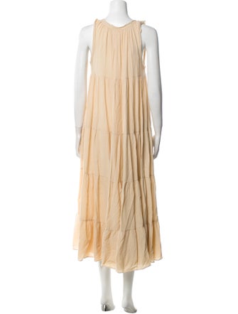 9seed Tie Neck Long Dress