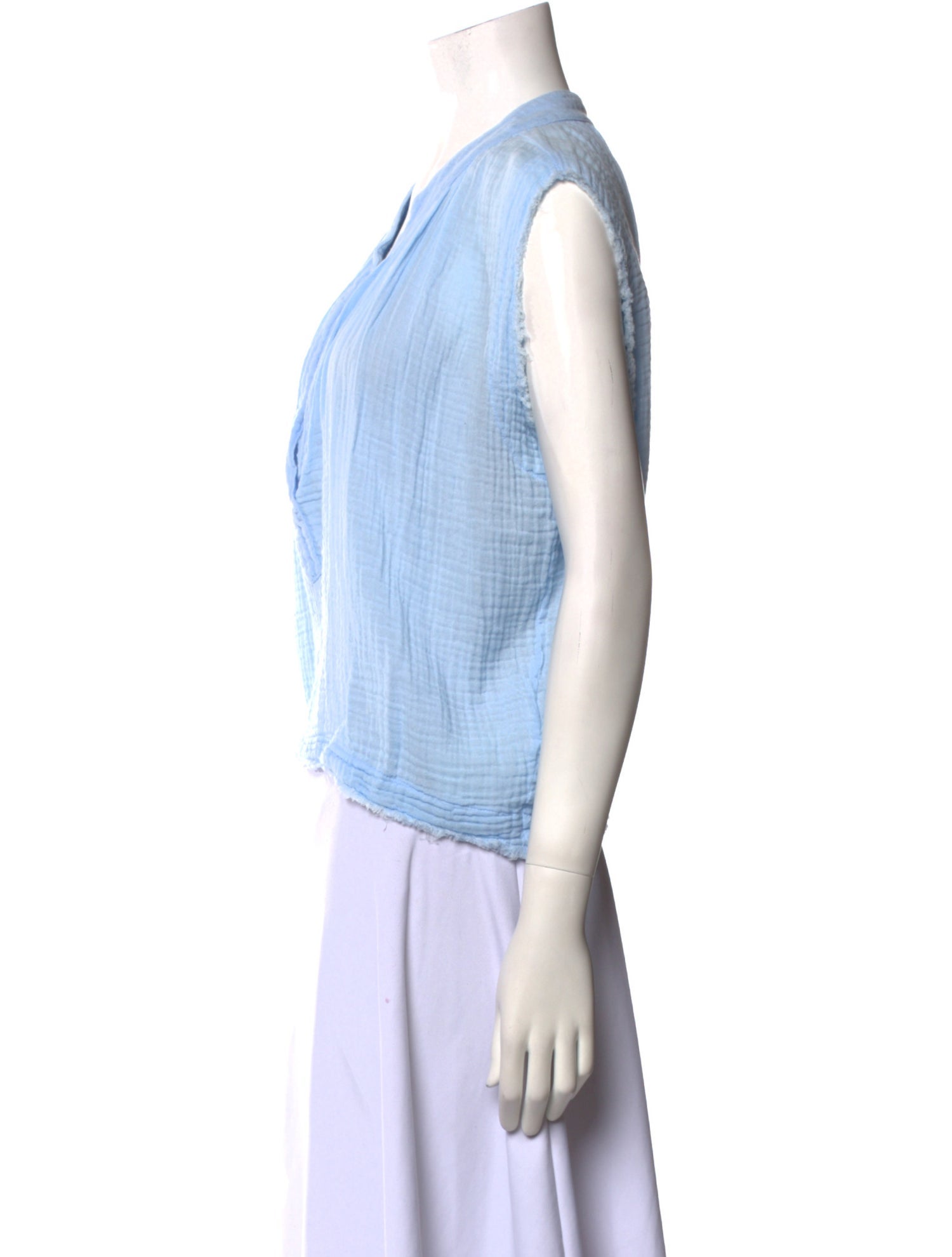 9seed V-Neck Sleeveless Crop Top