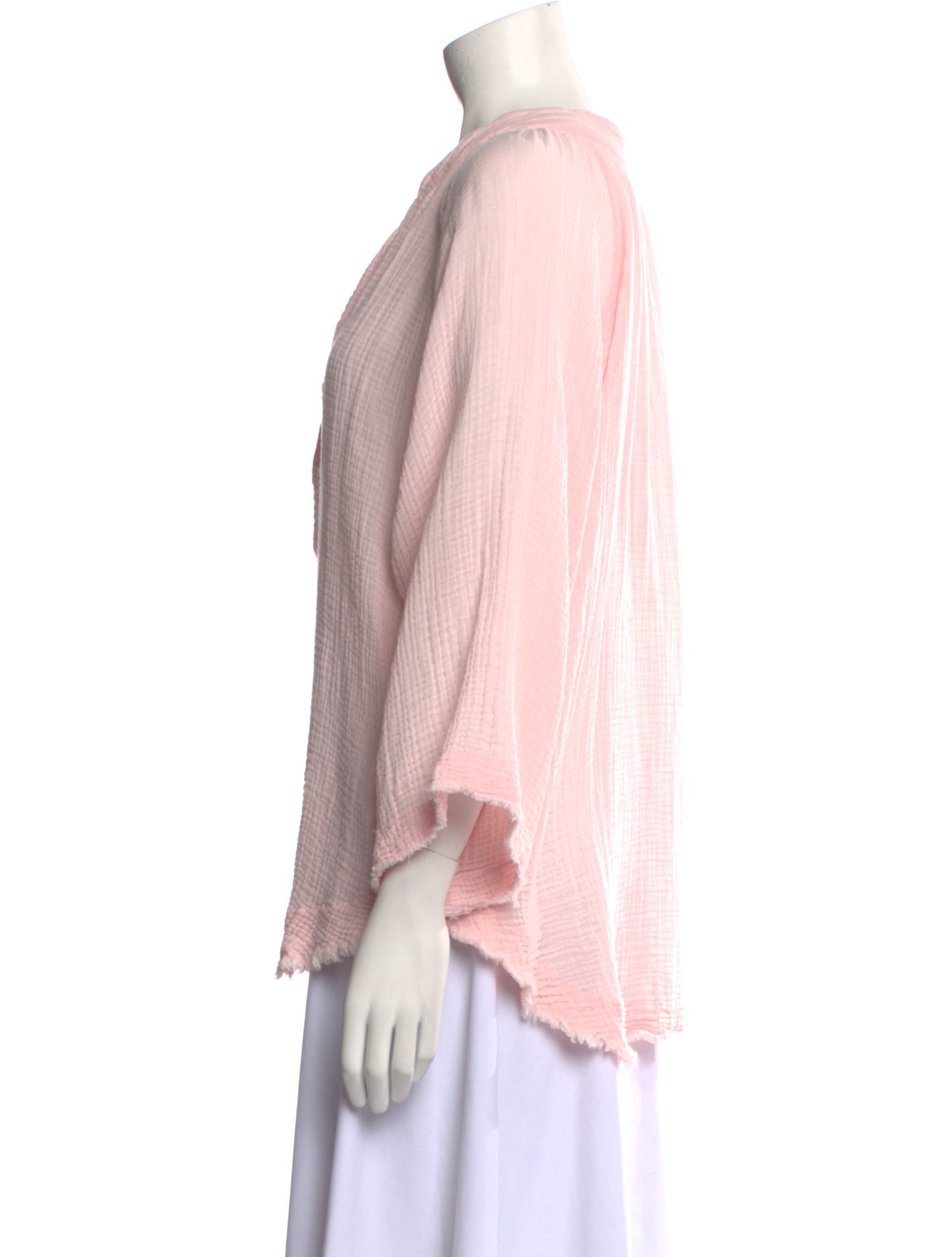 9seed V-Neck Three-Quarter Sleeve Blouse