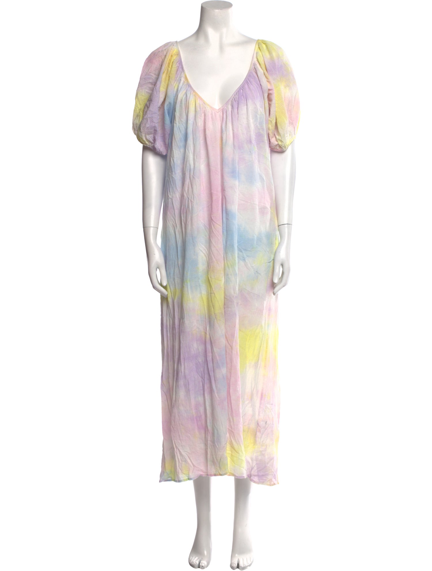 9seed Tie-Dye Print Midi Length Dress