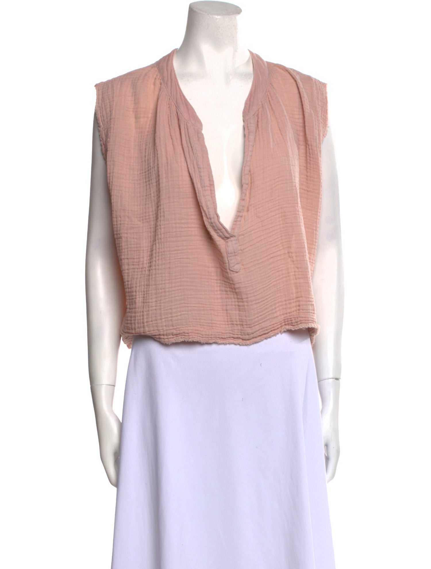 9seed V-Neck Short Sleeve Crop Top