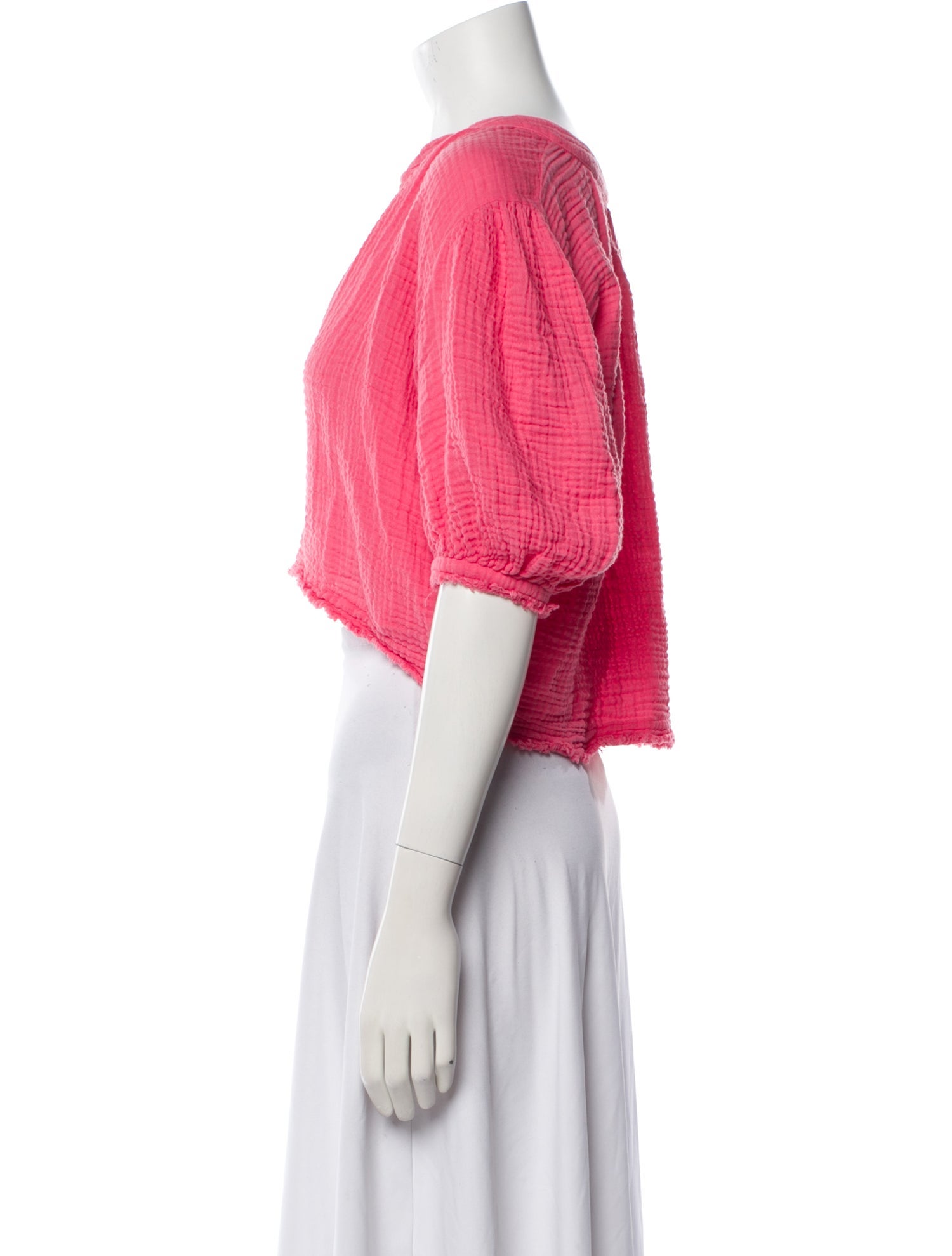 9seed V-Neck Short Sleeve Crop Top