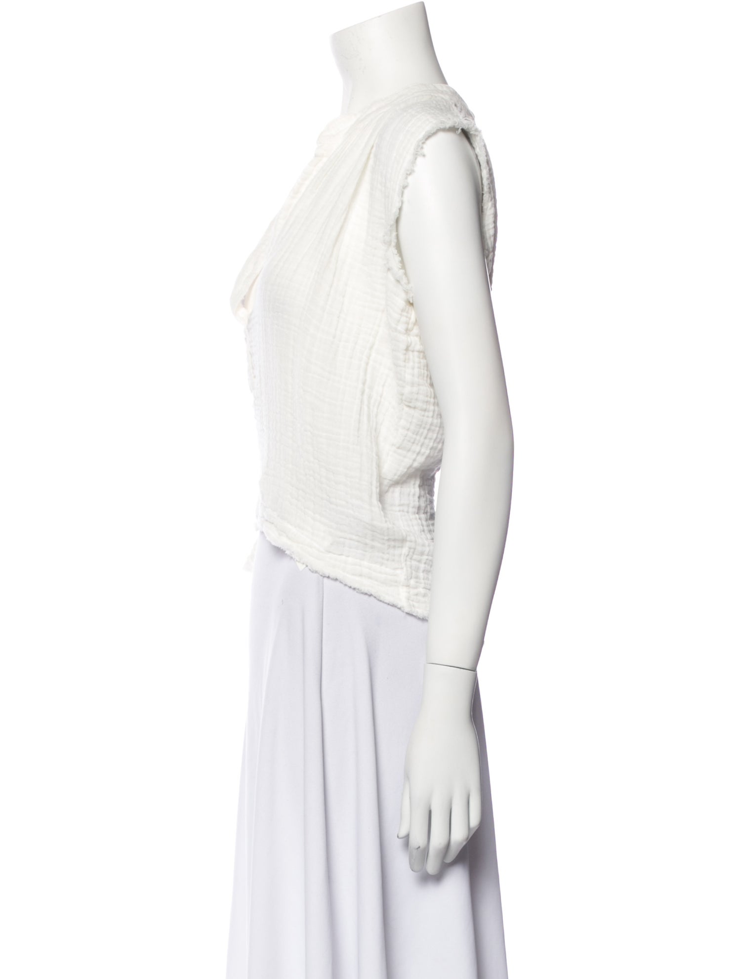 9seed V-Neck Sleeveless Crop Top