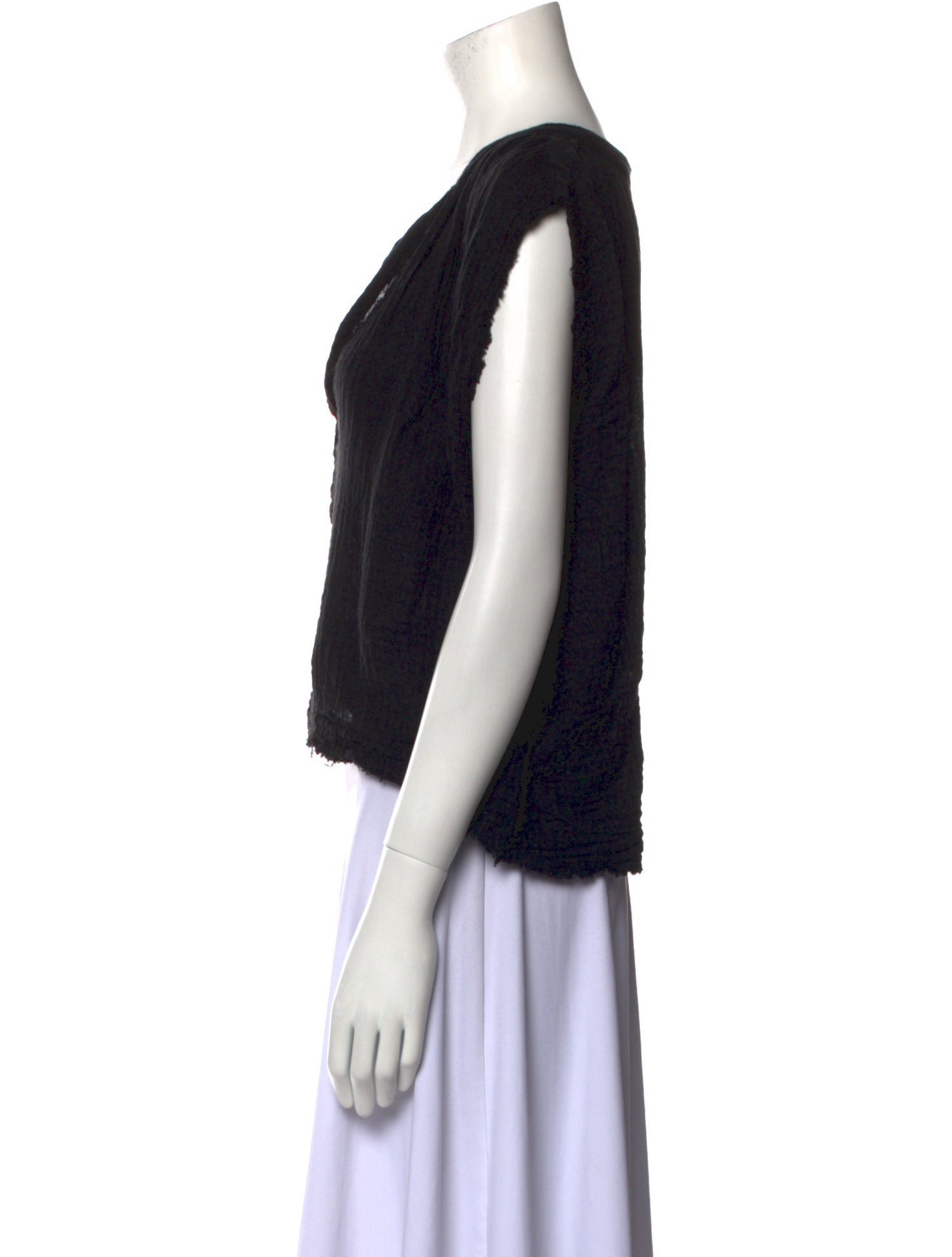 9seed V-Neck Sleeveless Crop Top