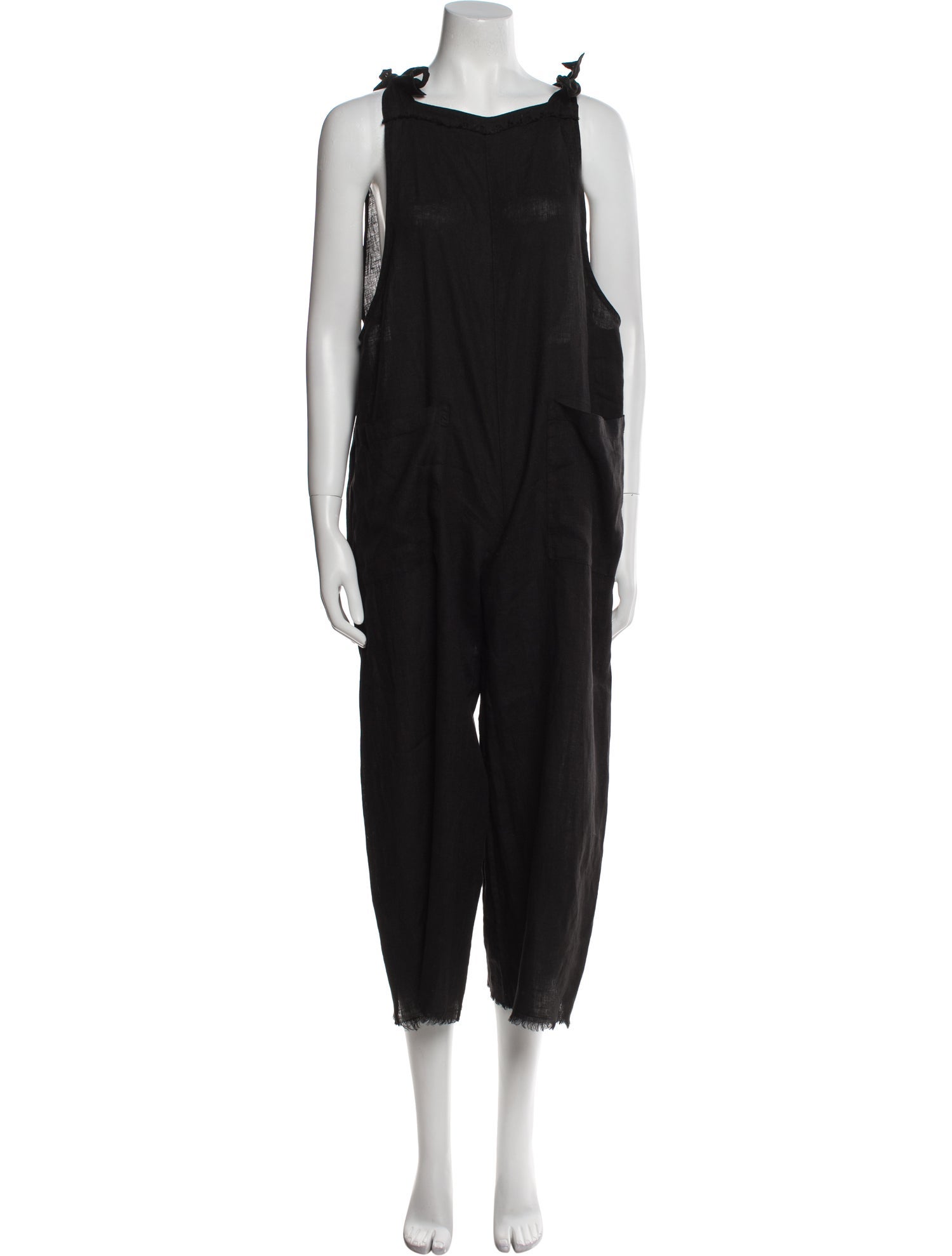 9seed Linen Scoop Neck Jumpsuit