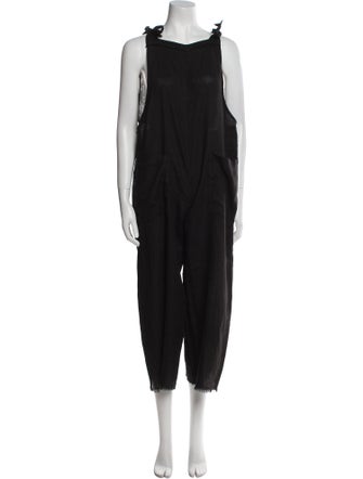 9seed Linen Scoop Neck Jumpsuit