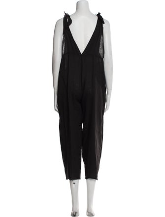 9seed Linen Scoop Neck Jumpsuit