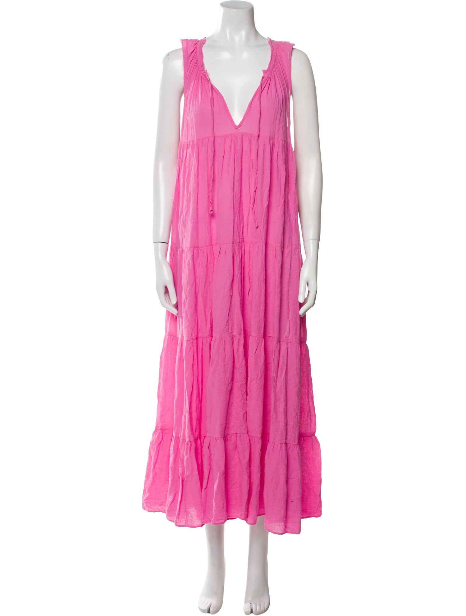 9seed V-Neck Midi Length Dress