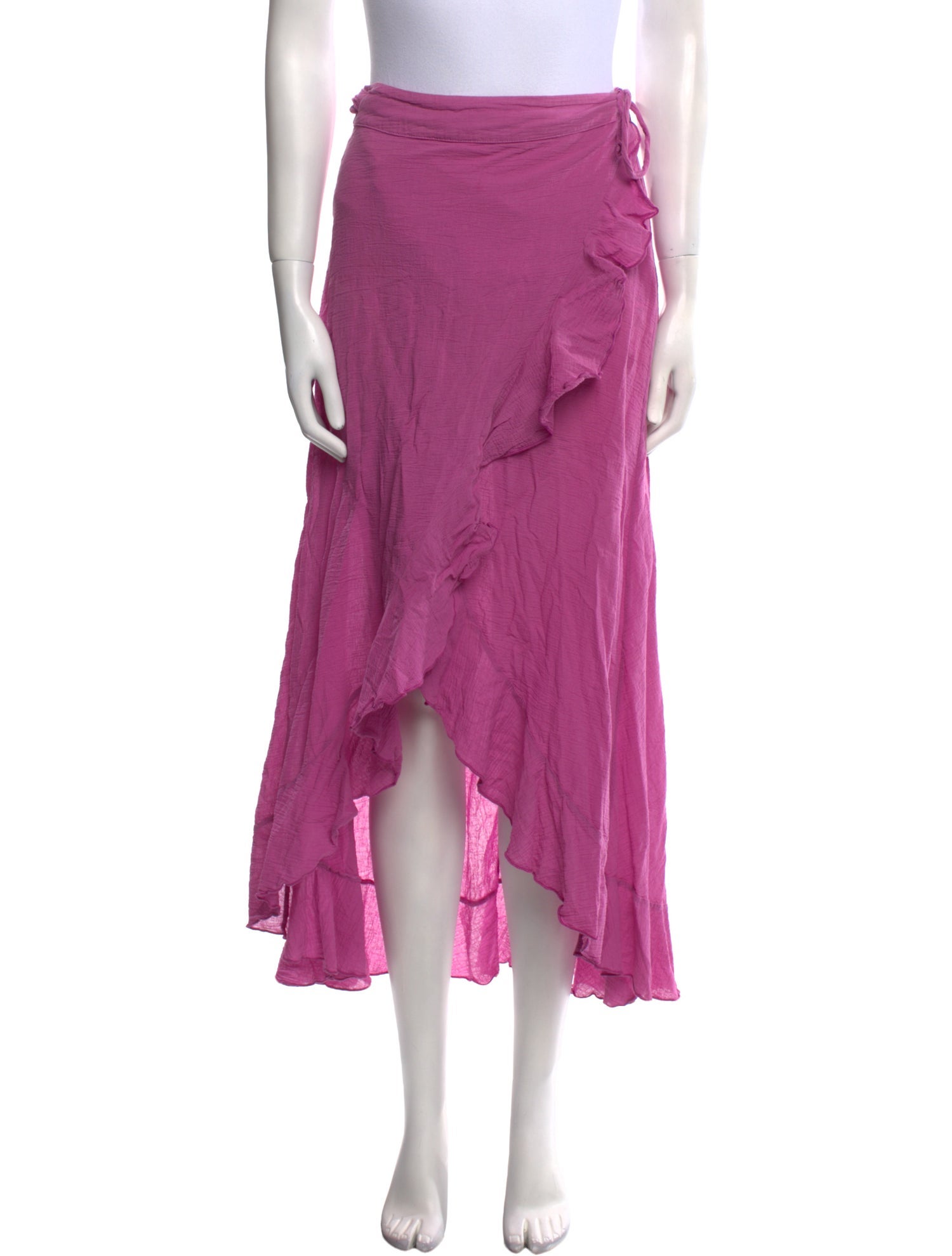 9seed Ruffle Embellishment Midi Length Skirt