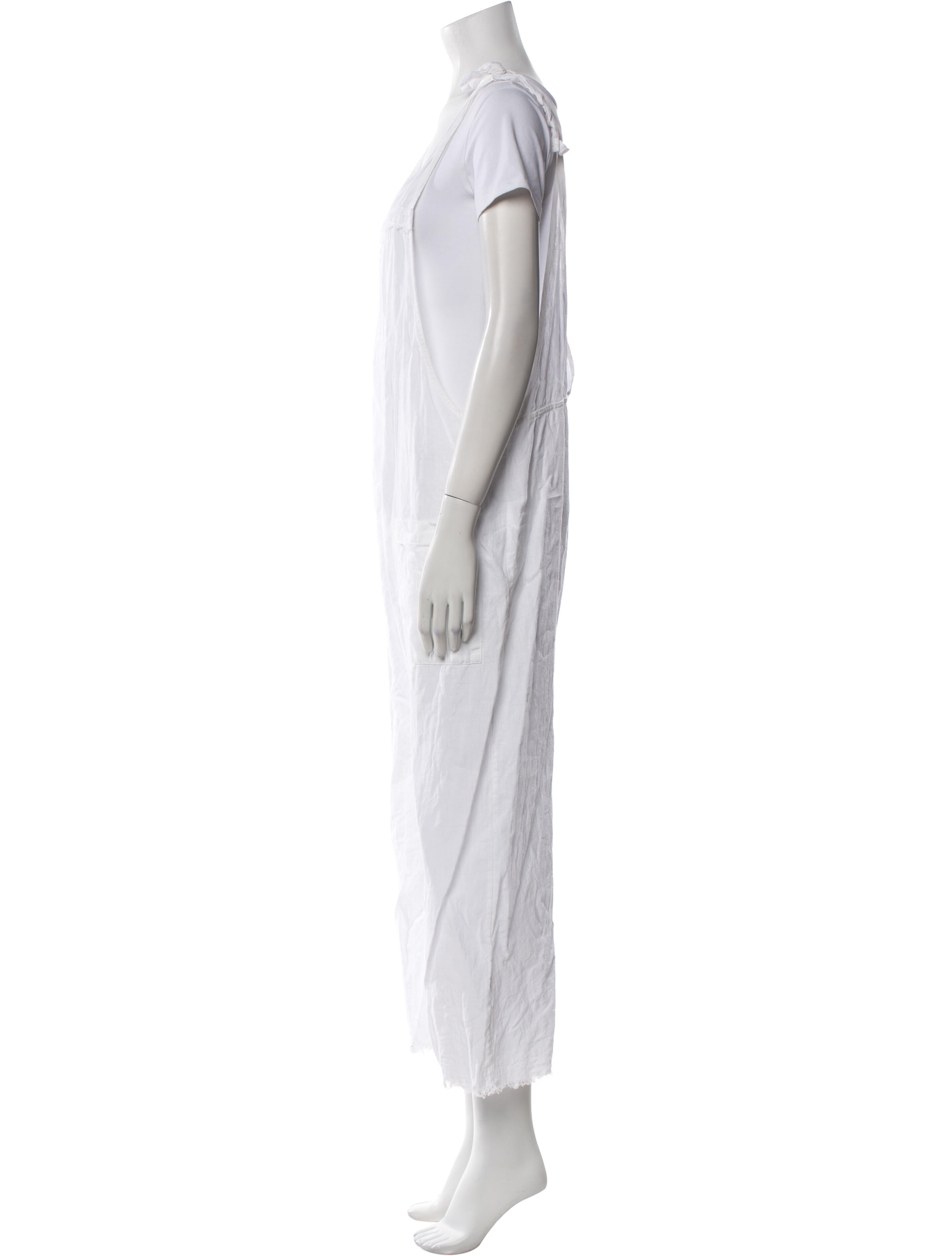 9seed Linen Square Neckline Jumpsuit
