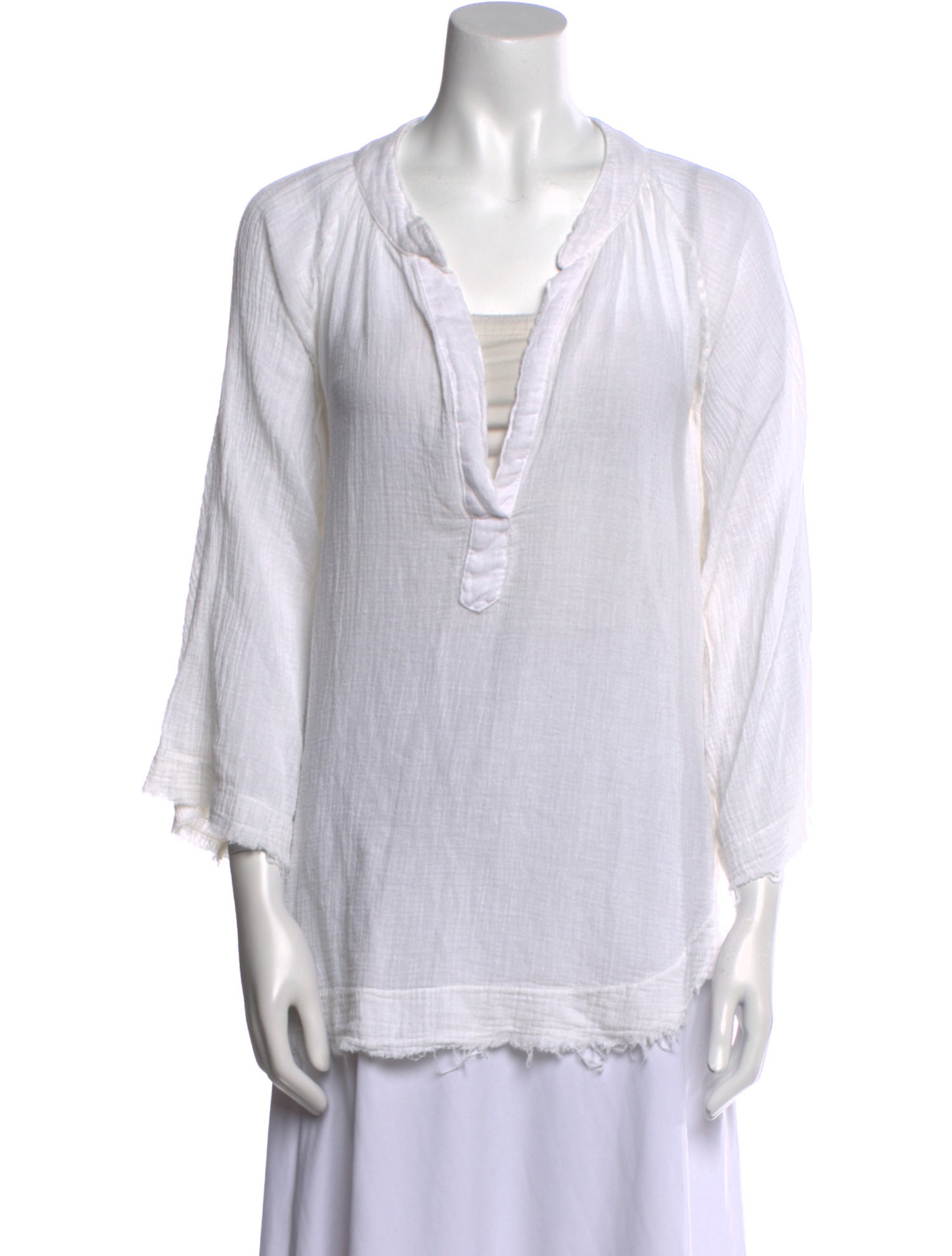 9seed V-Neck Three-Quarter Sleeve Tunic