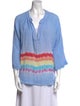 9seed Tie-Dye Print V-Neck Tunic