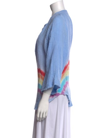 9seed Tie-Dye Print V-Neck Tunic