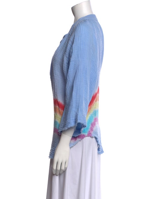 9seed Tie-Dye Print V-Neck Tunic