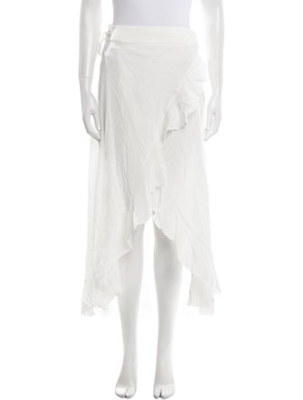 9seed Ruffle Embellishment Midi Length Skirt