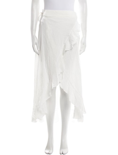 9seed Ruffle Embellishment Midi Length Skirt