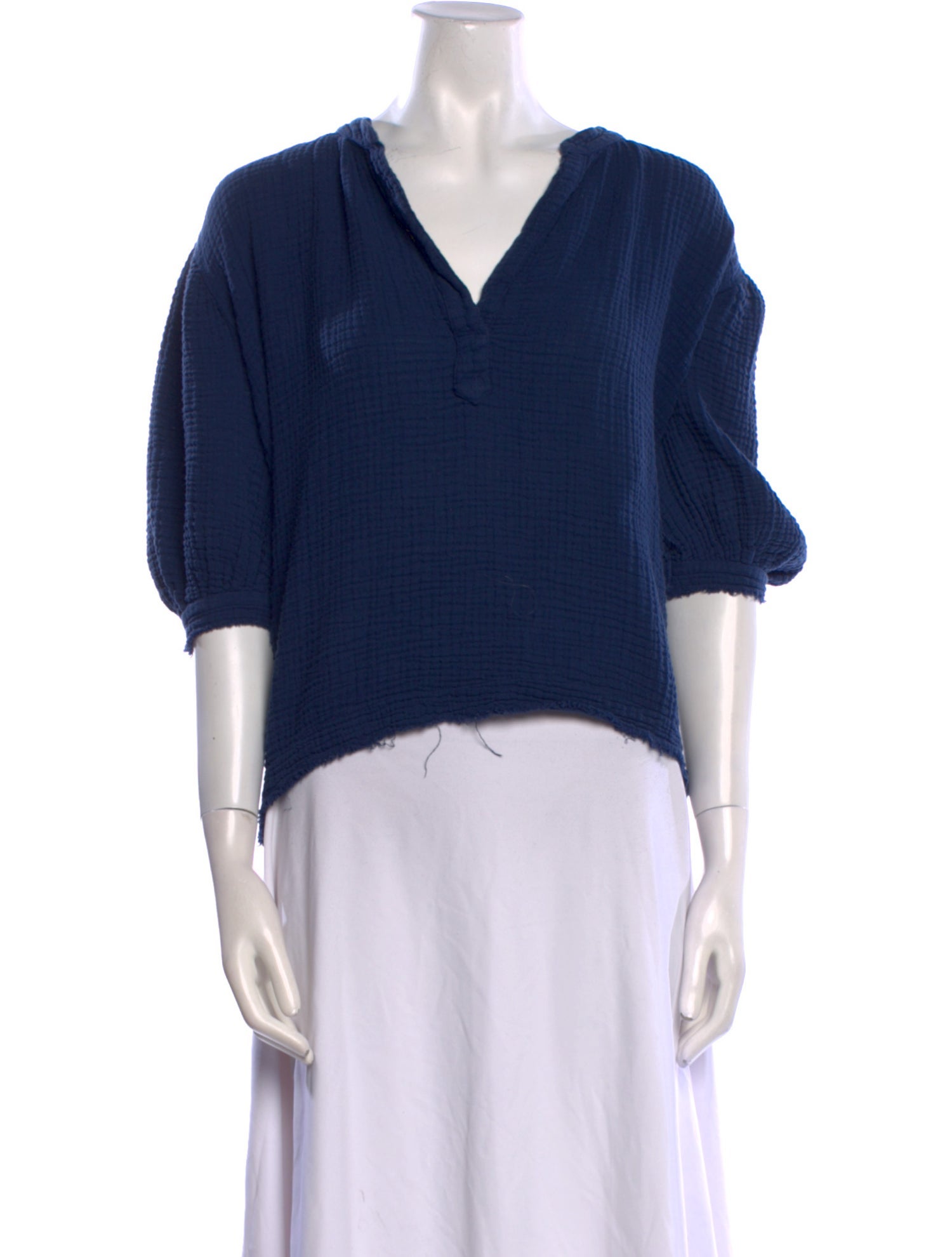 9seed V-Neck Short Sleeve Crop Top