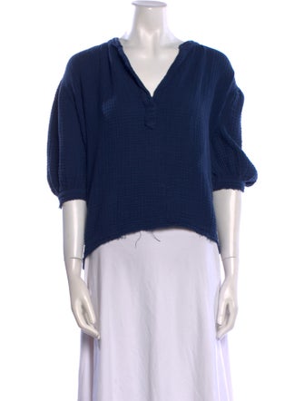 9seed V-Neck Short Sleeve Crop Top