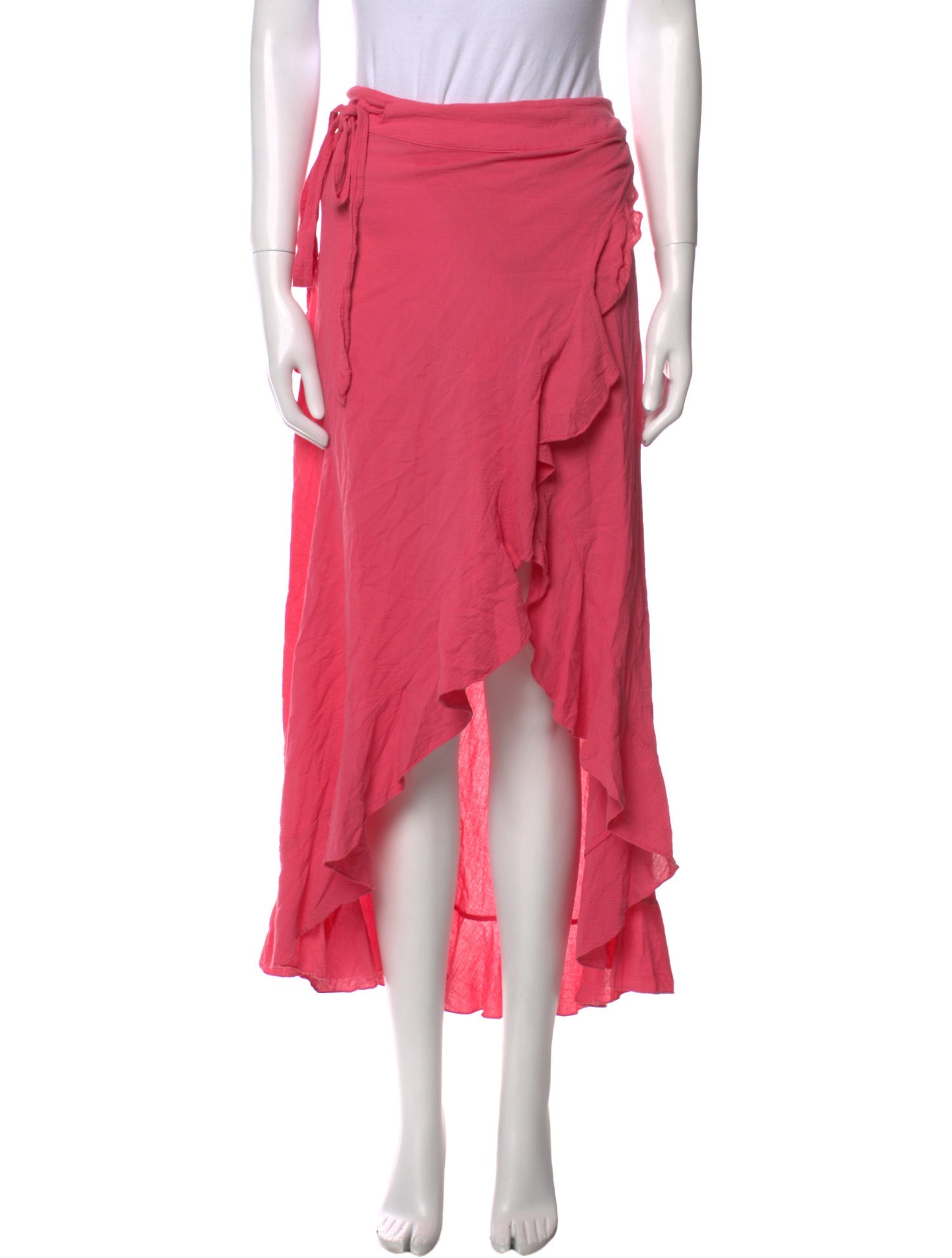 9seed Ruffle Embellishment Midi Length Skirt