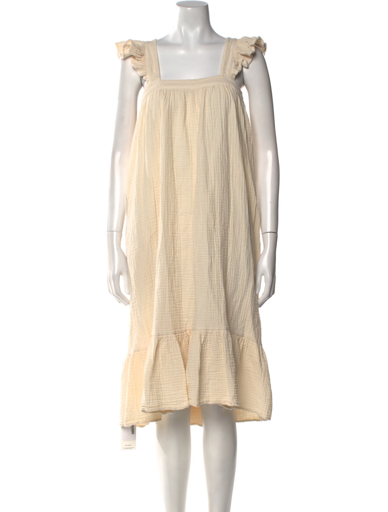 9seed Square Neckline Midi Length Dress