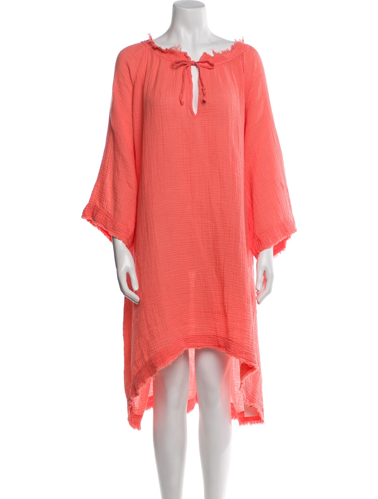 9seed Tie Neck Mini Dress