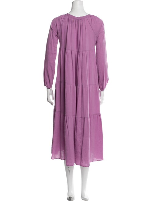 9seed Scoop Neck Midi Length Dress