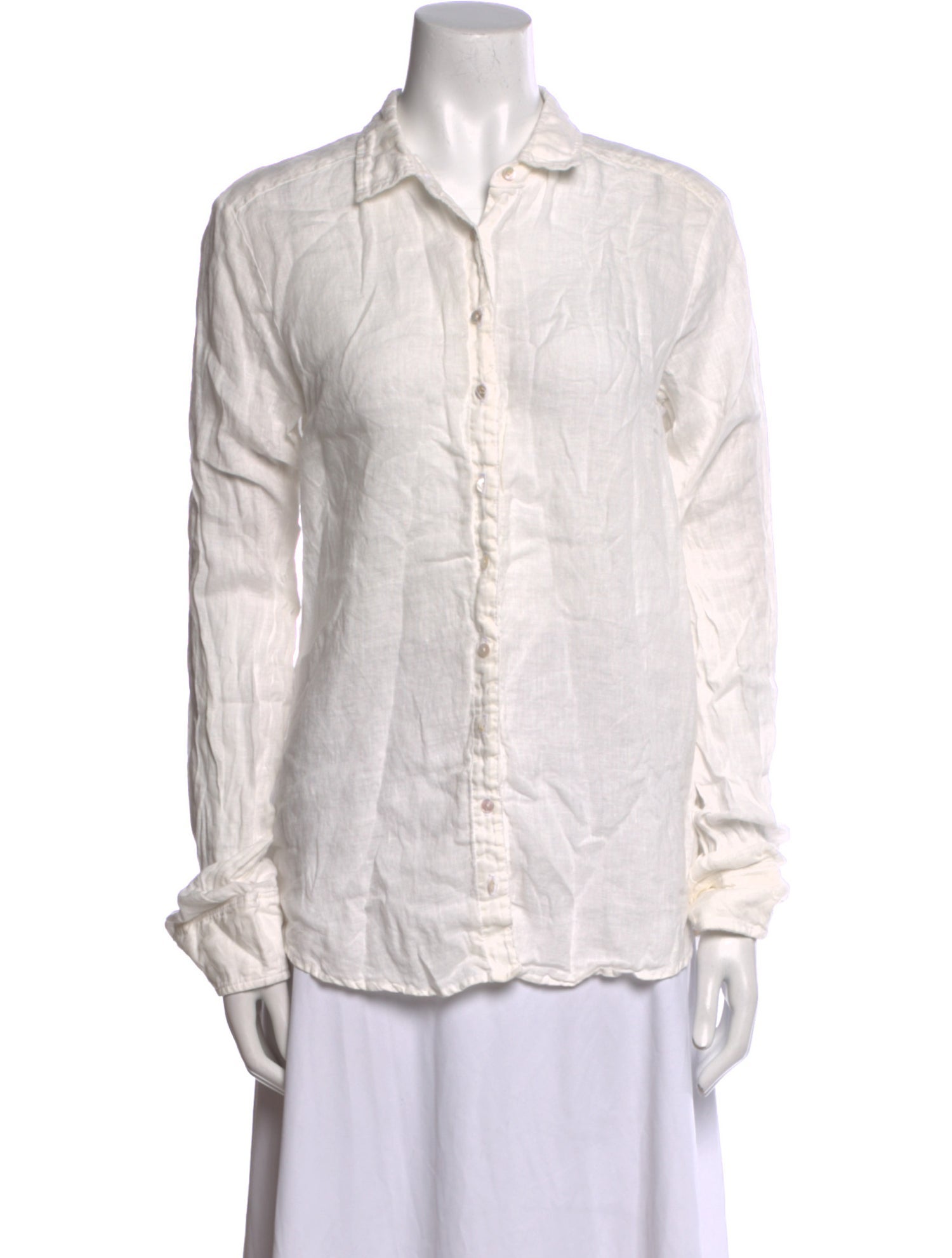 9seed Linen Long Sleeve Button-Up Top