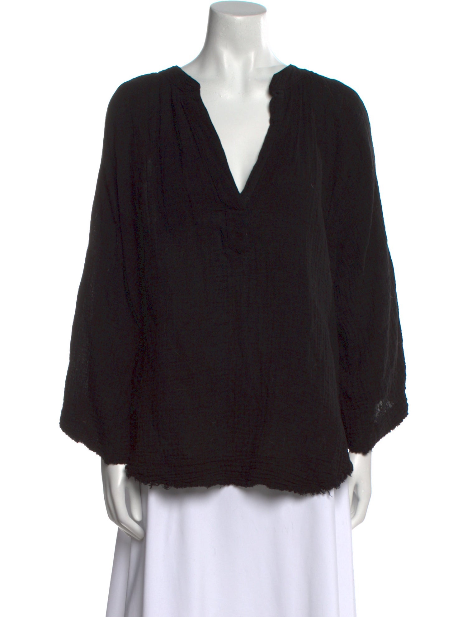 9seed V-Neck Long Sleeve Blouse